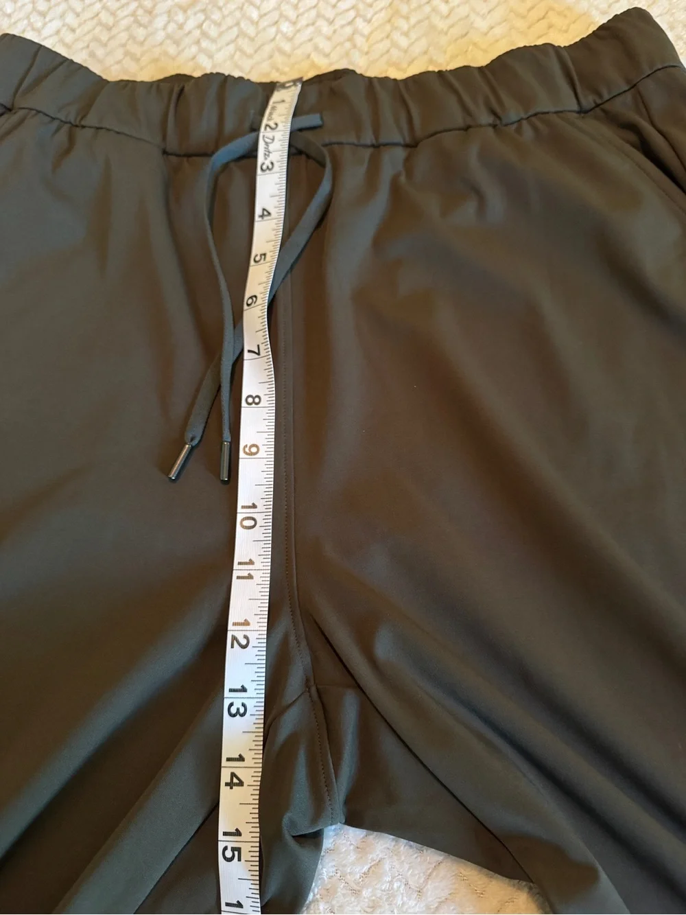 CRZ YOGA Olive Green Drawstring Casual Pants Size L 12 NWT
